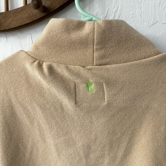 Dudley Stephens Tan Baldwin Mock Neck Terry Cloth Style Sweater XS - Picture 9 of 12